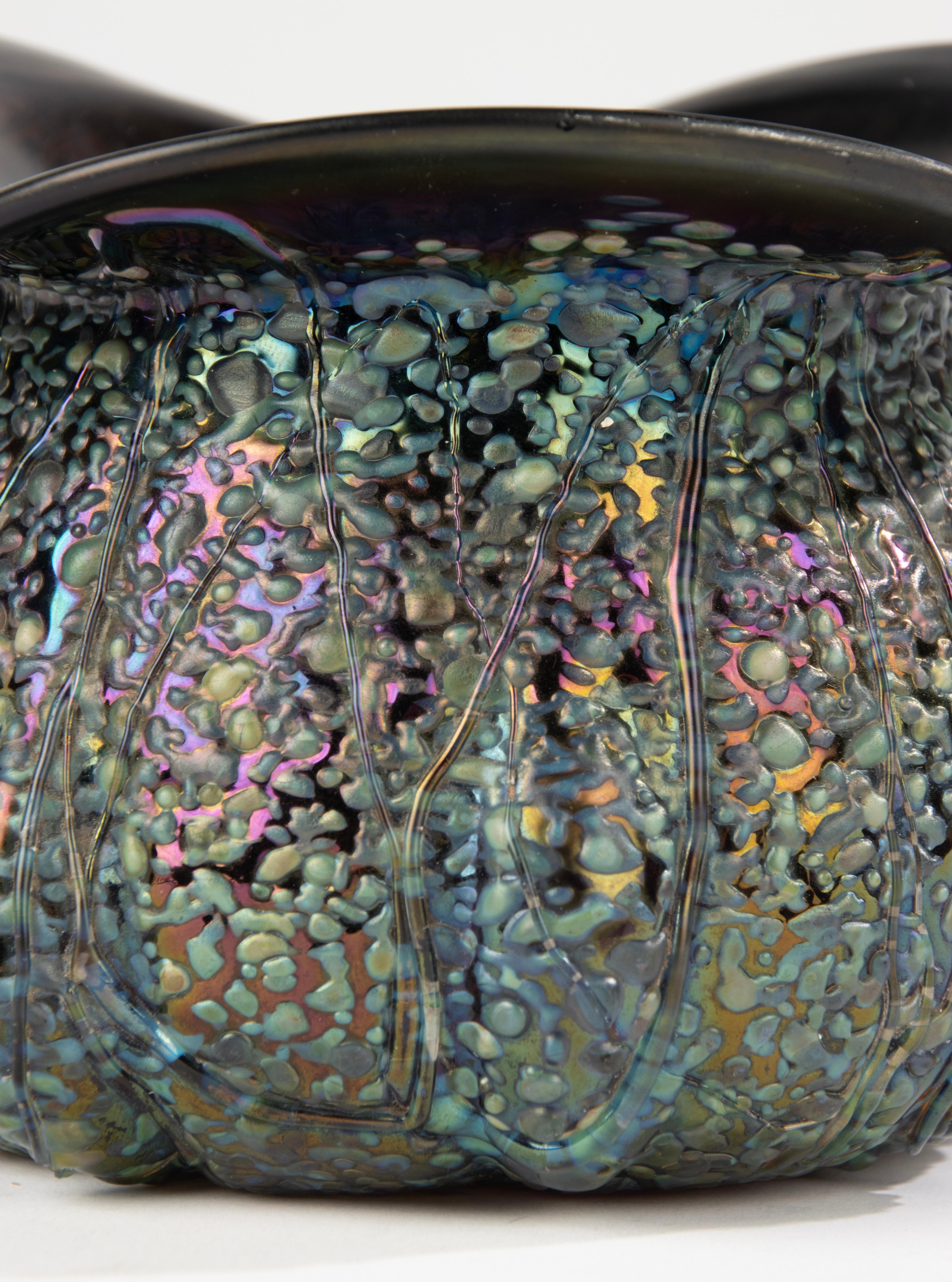Art Nouveau Early 20th Century Vase - Loetz - Iridescent Art Glass - Papillon Texture For Sale