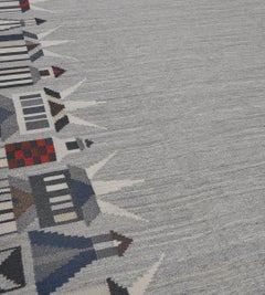 Early 20th Century Vastmanlands Lans Hemslojdsforbund Rug from Sweden