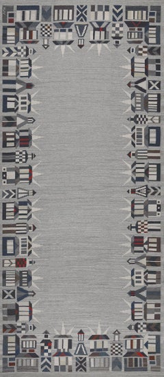 Tapis Vastmanlands Lans Hemslojdsforbund du début du XXᵉ siècle de Suède
