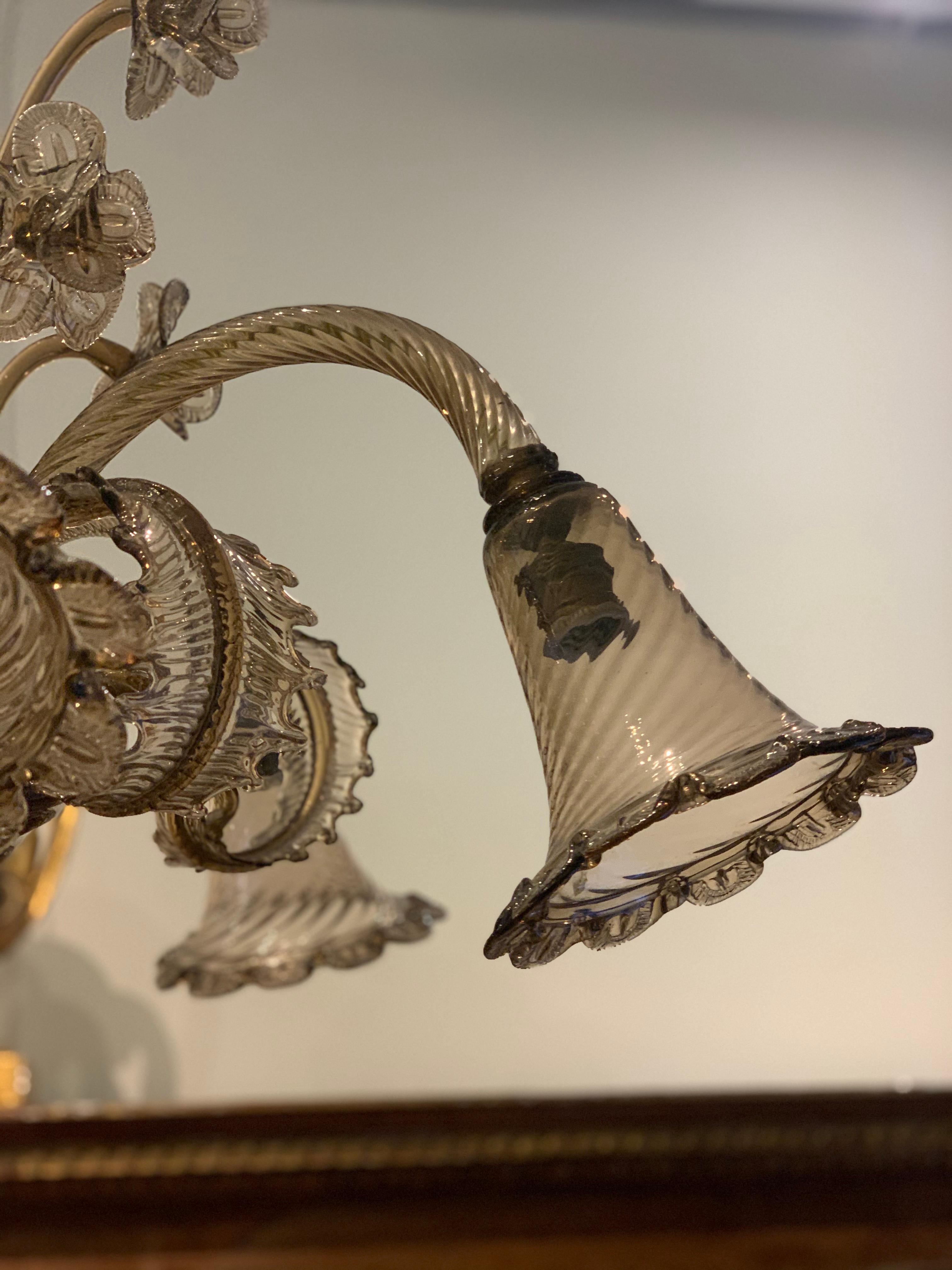 Early 20th Century, Venini Murano Glass Chandelier For Sale 1