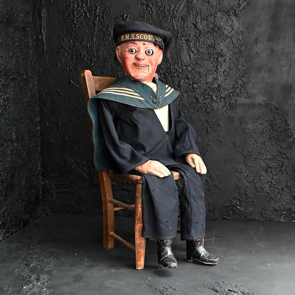 Artisanat Débile faux Ventriloquiste du début du 20e siècle attribué à Herber Brighton 