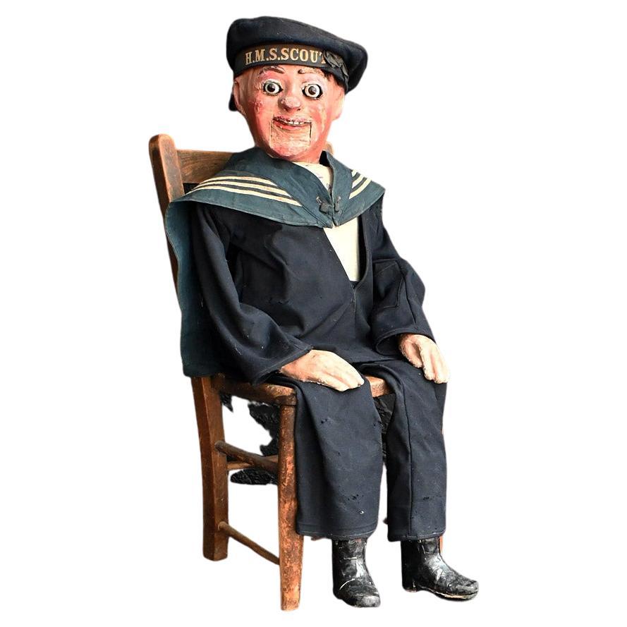 Early 20th Century Ventriloquists dummy attributed to Herber Brighton  For Sale