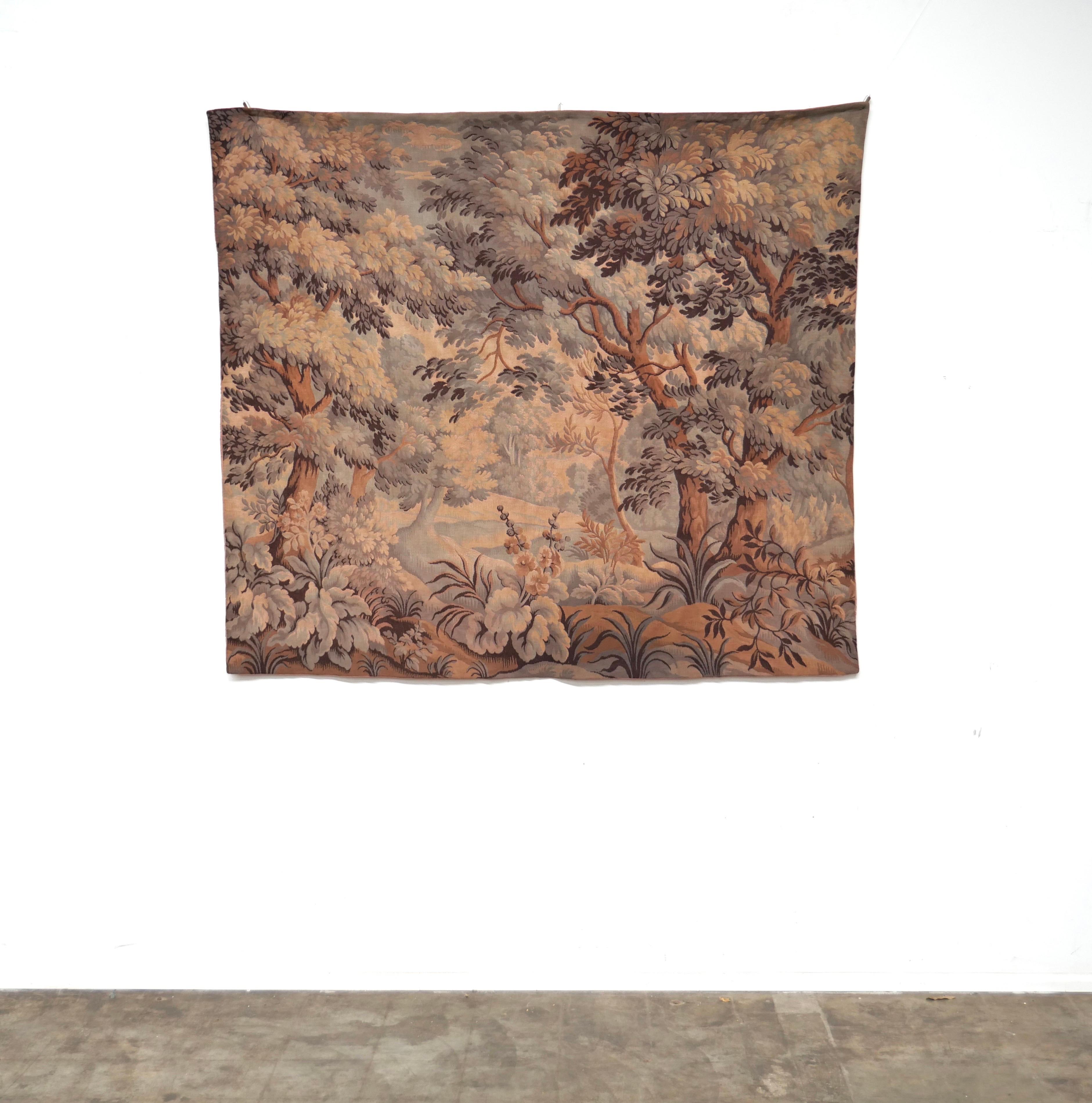 French Provincial Early 20th Century Verdure Tapestry