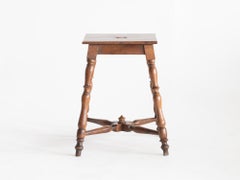 Early 20th Century Vernacular French Walnut Stool