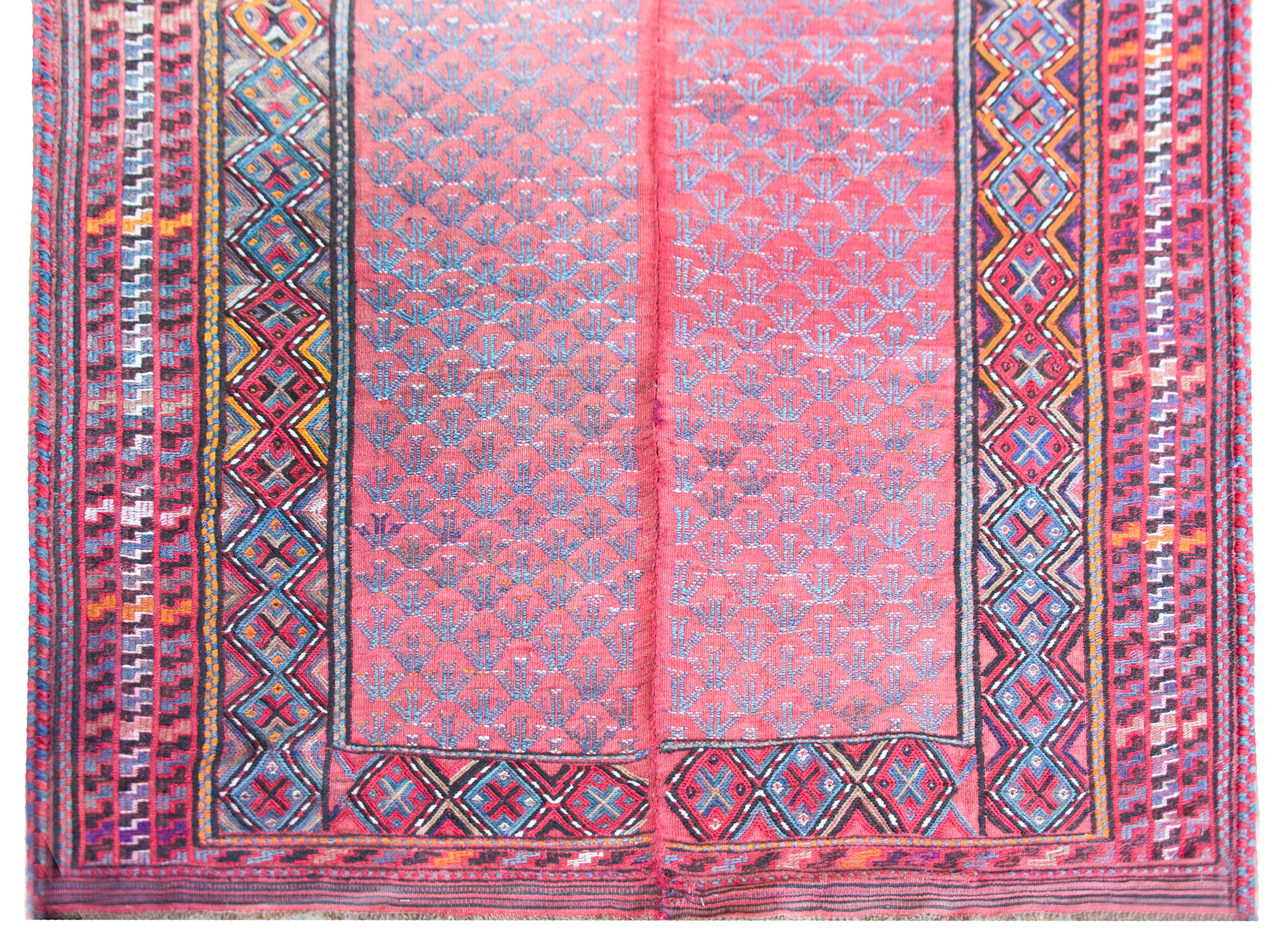 Wool Early 20th Century Verne Turkman Rug For Sale