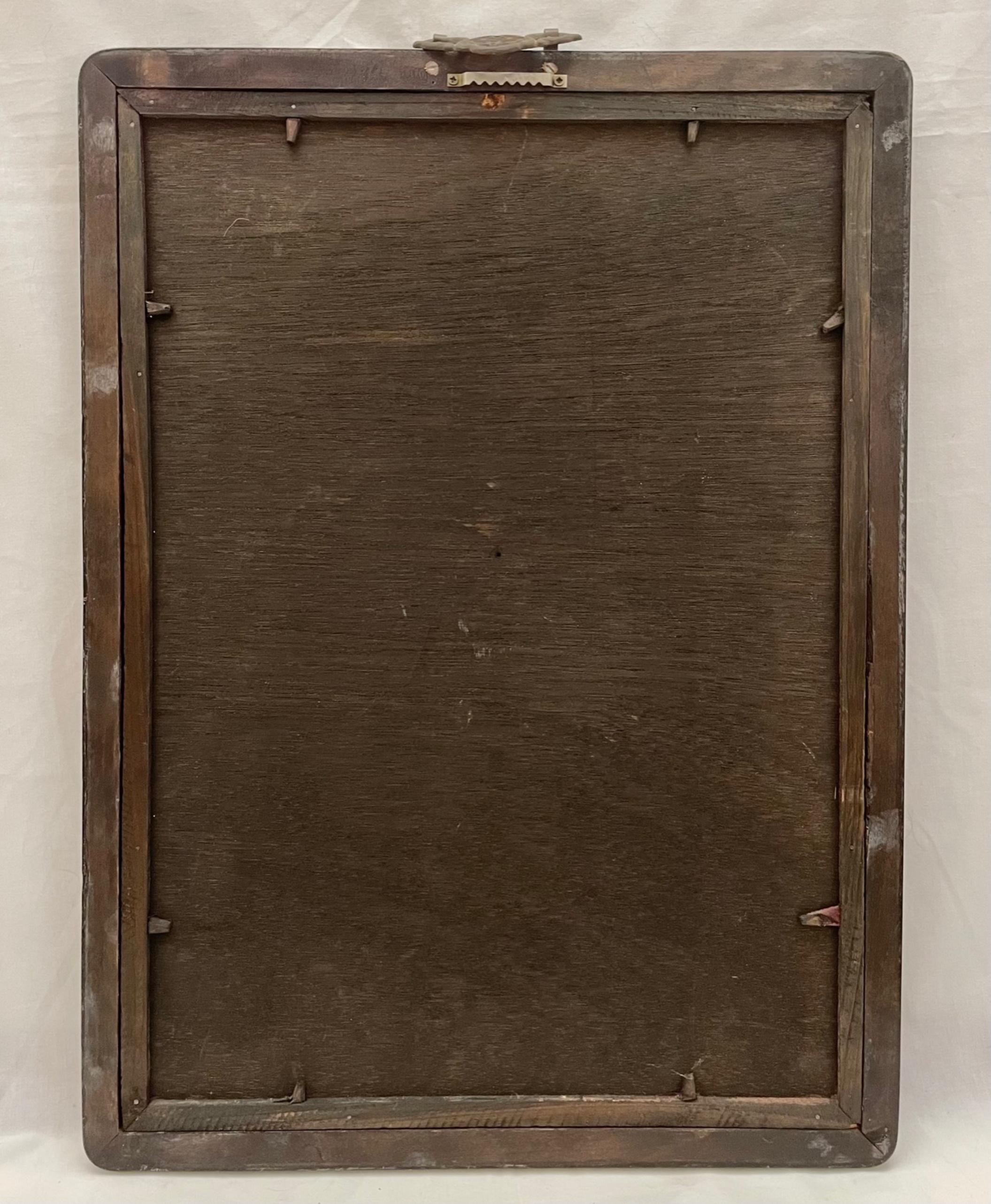Early 20th Century Verre Eglomise Chinese Export Reverse Glass Painting 3