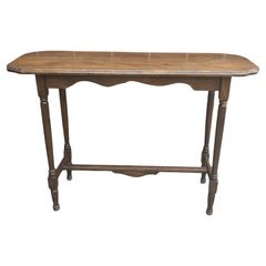 Table console à tréteaux en acajou de style victorien du début du 20e siècle