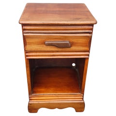 Antique Early 20th Century Victorian Single Drawer Mahogany BedSide Table
