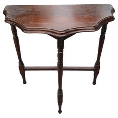 Antique Early 20th Century Victorian Style Magohany Console / Side Table