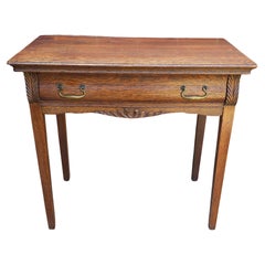 Early 20th Century Victorian Style Oak Dressing Table Console Table