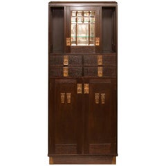 Early 20th Century Viennese Secession Bar Cabinet or Sideboard in Oak, 1910