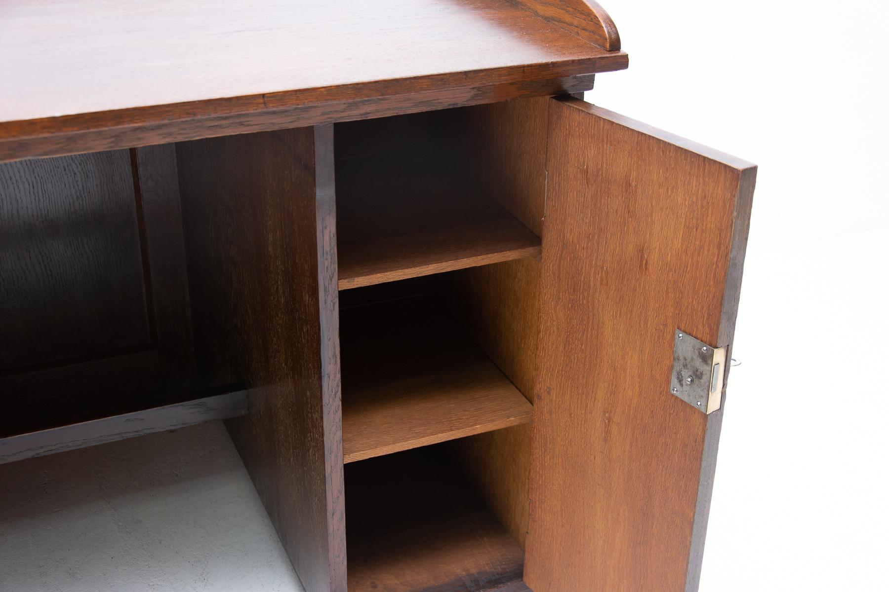 Early 20th Century Viennese Secession Writing Desk in Oak 5