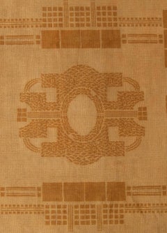 Art Deco Viennese Secessionist Handwoven Wool Rug