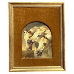 Caballos árabes boho vintage de principios del siglo XX según John Fredrick Herring