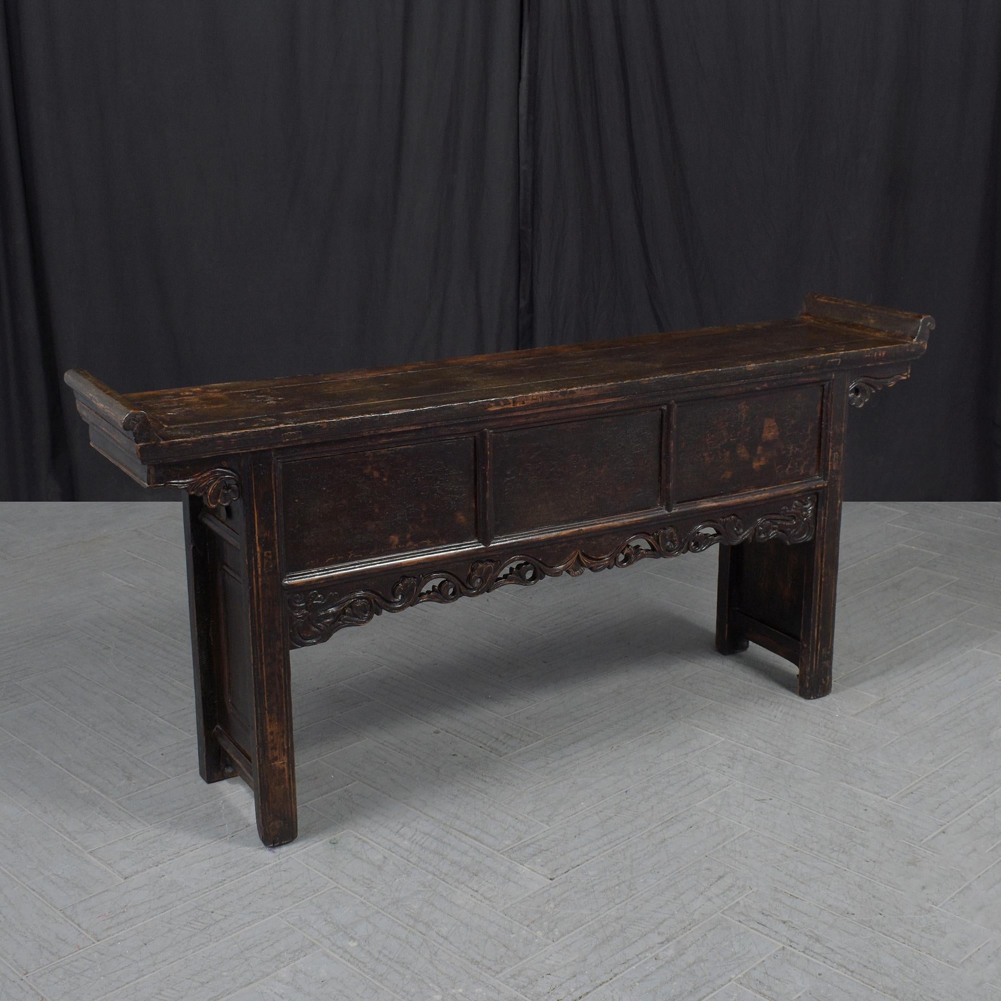Early 20th Century Chinese Altar Console: Timeless Elegance Restored For Sale 2
