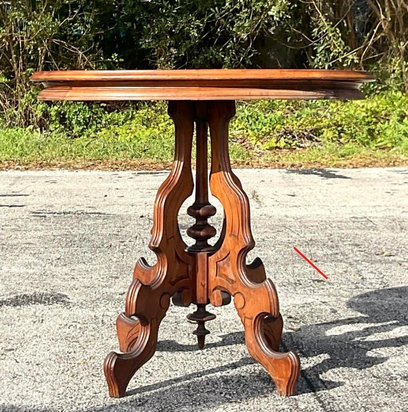 Early Victorian Early 20th Century Vintage East Lake Side Table For Sale
