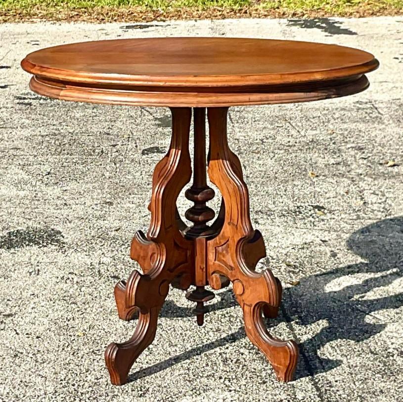North American Early 20th Century Vintage East Lake Side Table For Sale