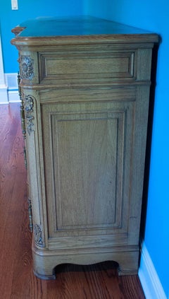 Early 20th Century Vintage French Console in Solid Oak