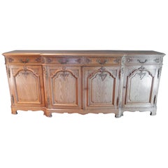 Early 20th Century Antique French Console in Solid Oak