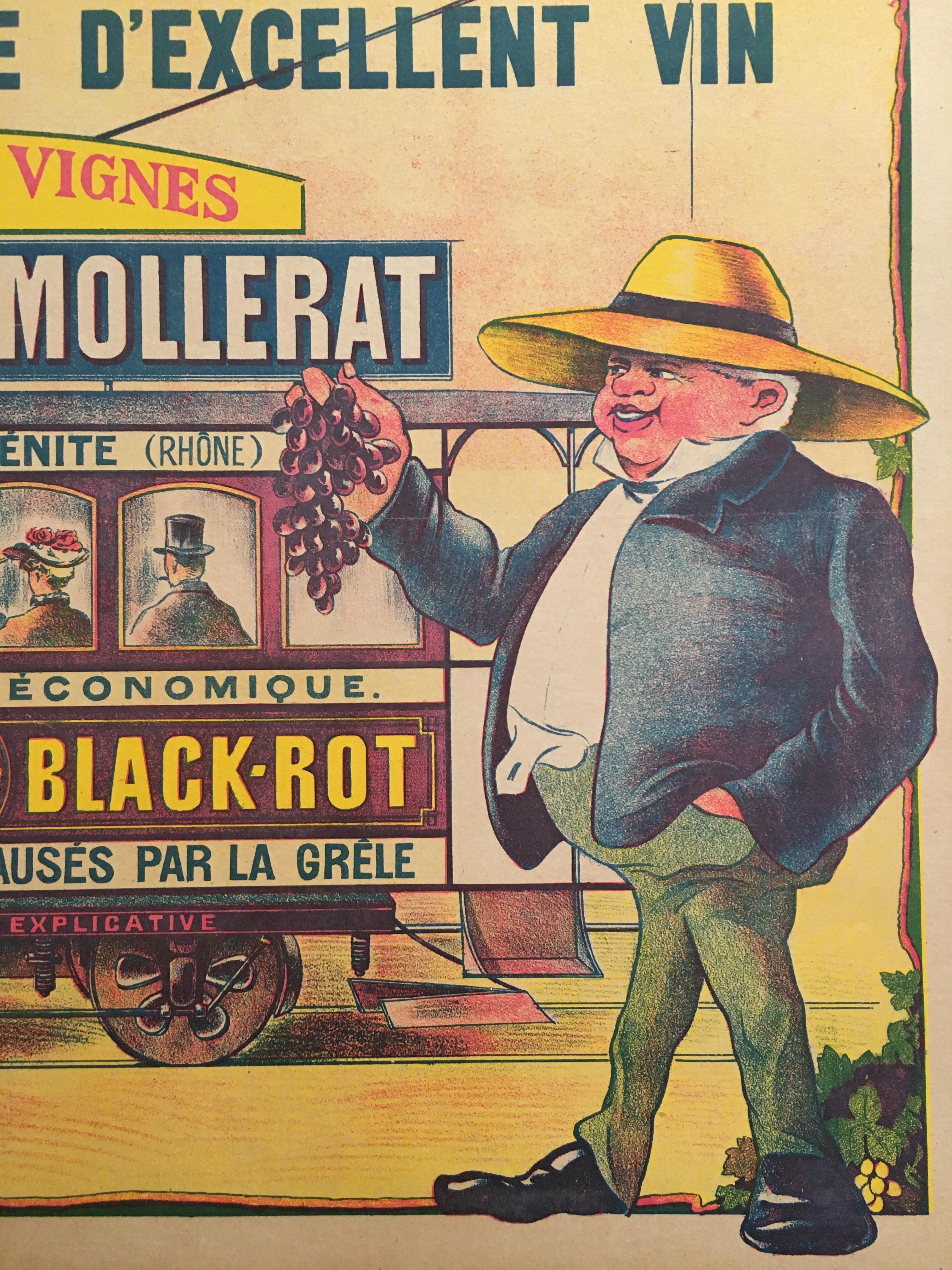 Vintage Französisch Lithographie 