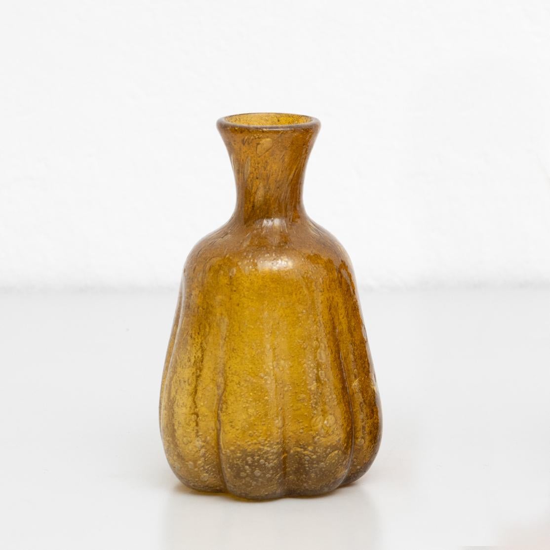 Rustic Early 20th Century Vintage Glass Vase For Sale