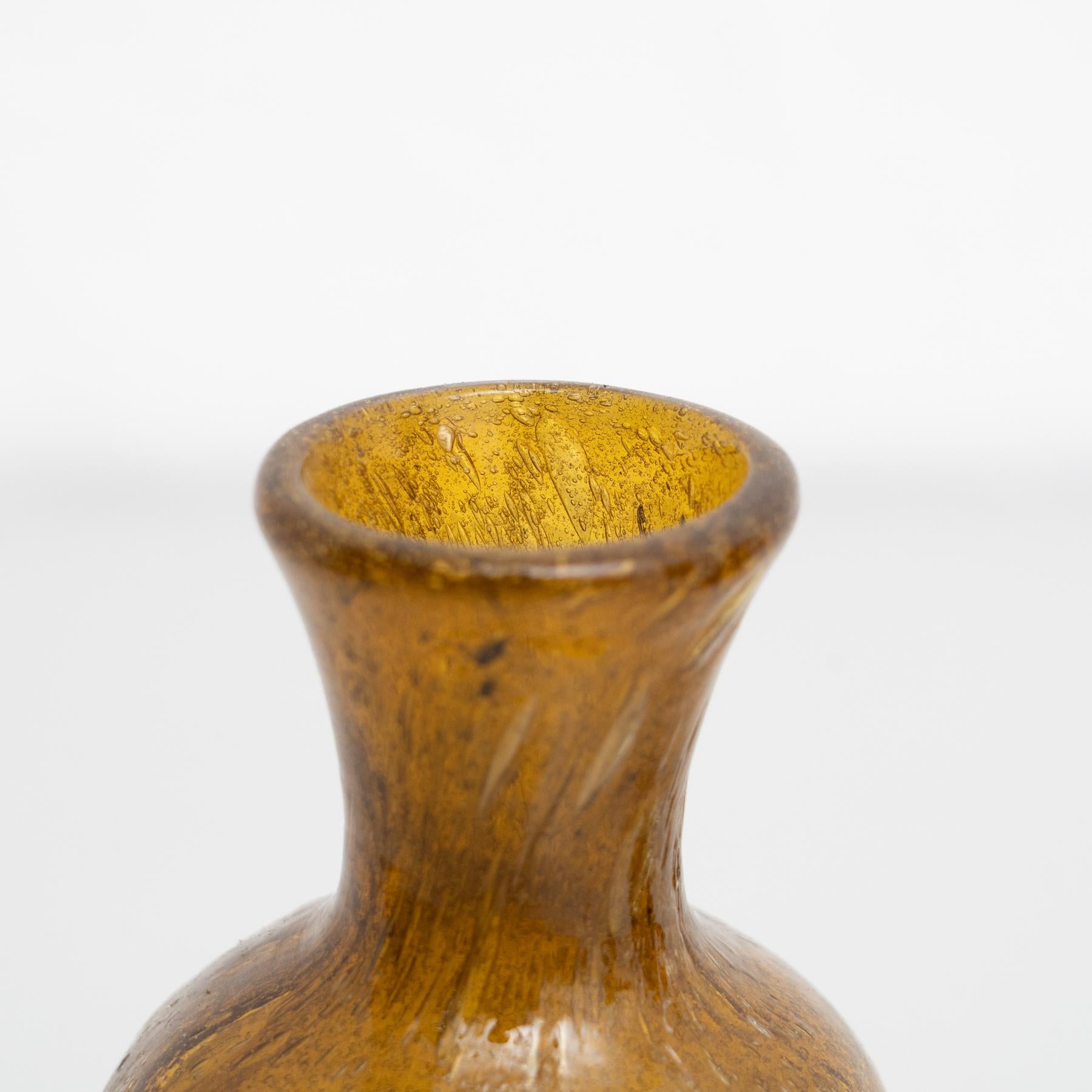 Early 20th Century Vintage Glass Vase In Good Condition For Sale In Barcelona, Barcelona