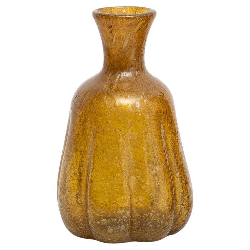 Vase en verre vintage du début du XXe siècle