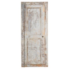 Early 20th Century Vintage Grey Wood Cabinet From France