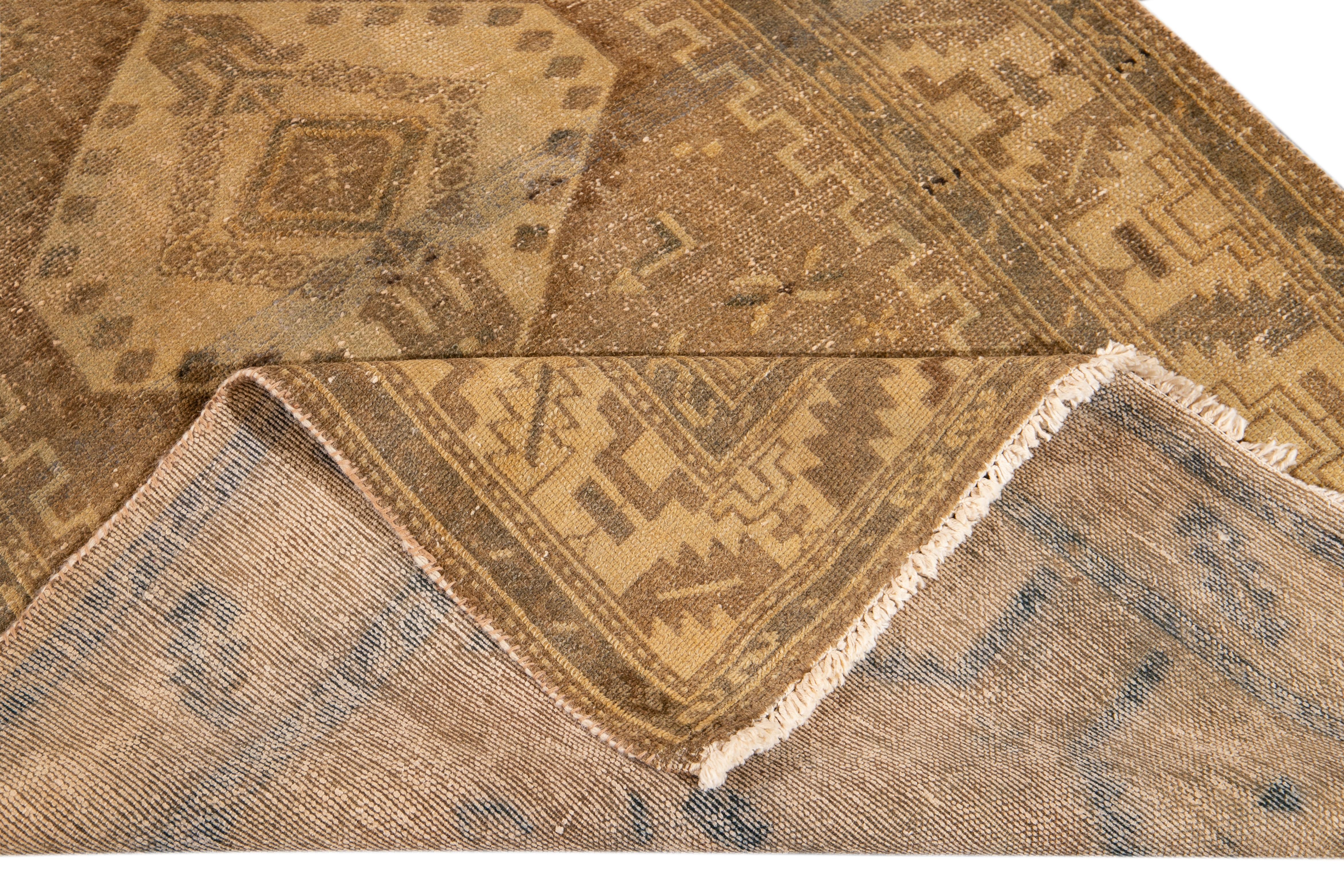 Early 20th Century Vintage Hamadan Runner Rug  For Sale 7