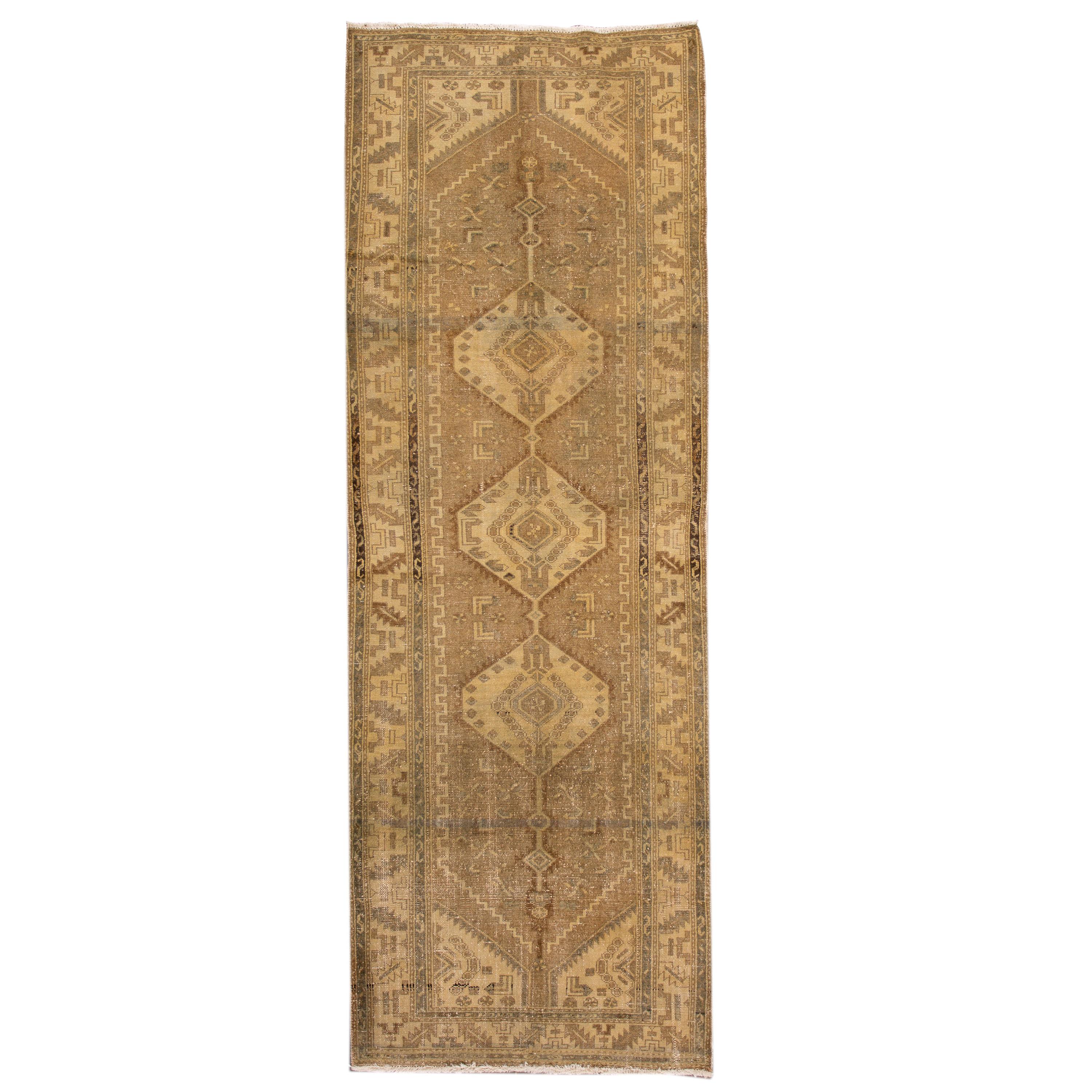 20th Century Vintage Turkish Runner Rug For Sale at 1stDibs