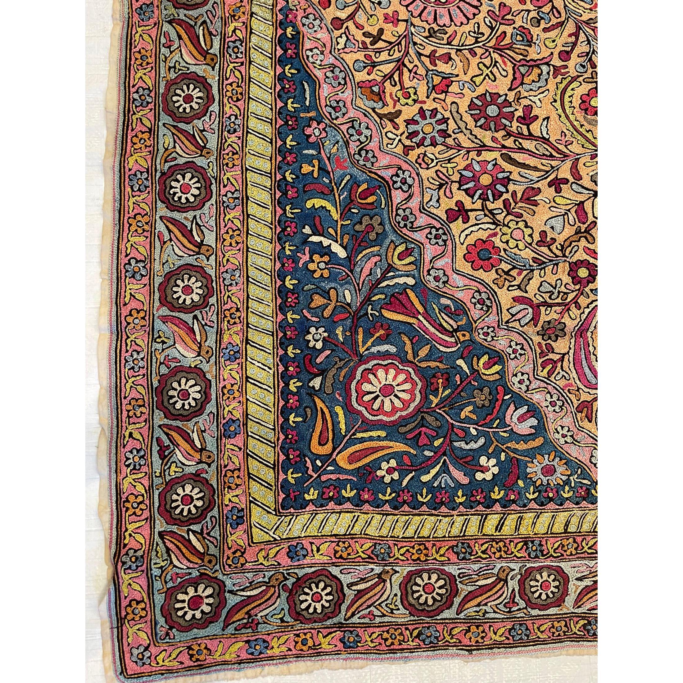 Other Early 20th Century Vintage Kashmire Rug For Sale