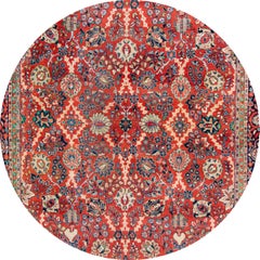 Early 20th Century Vintage Mahal Wool Rug