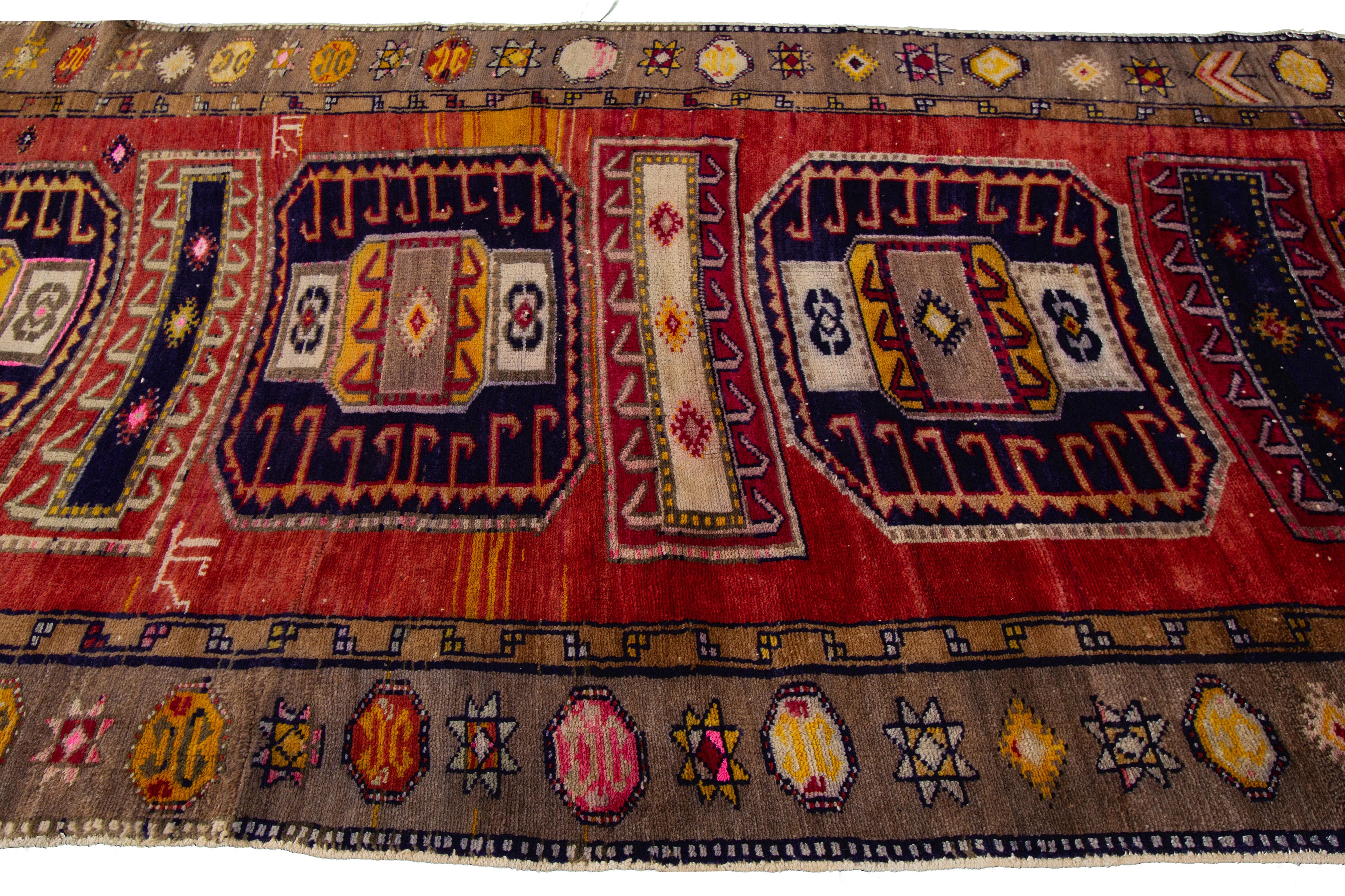 Early 20th Century Vintage Northwest Persian Runner Rug  For Sale 1