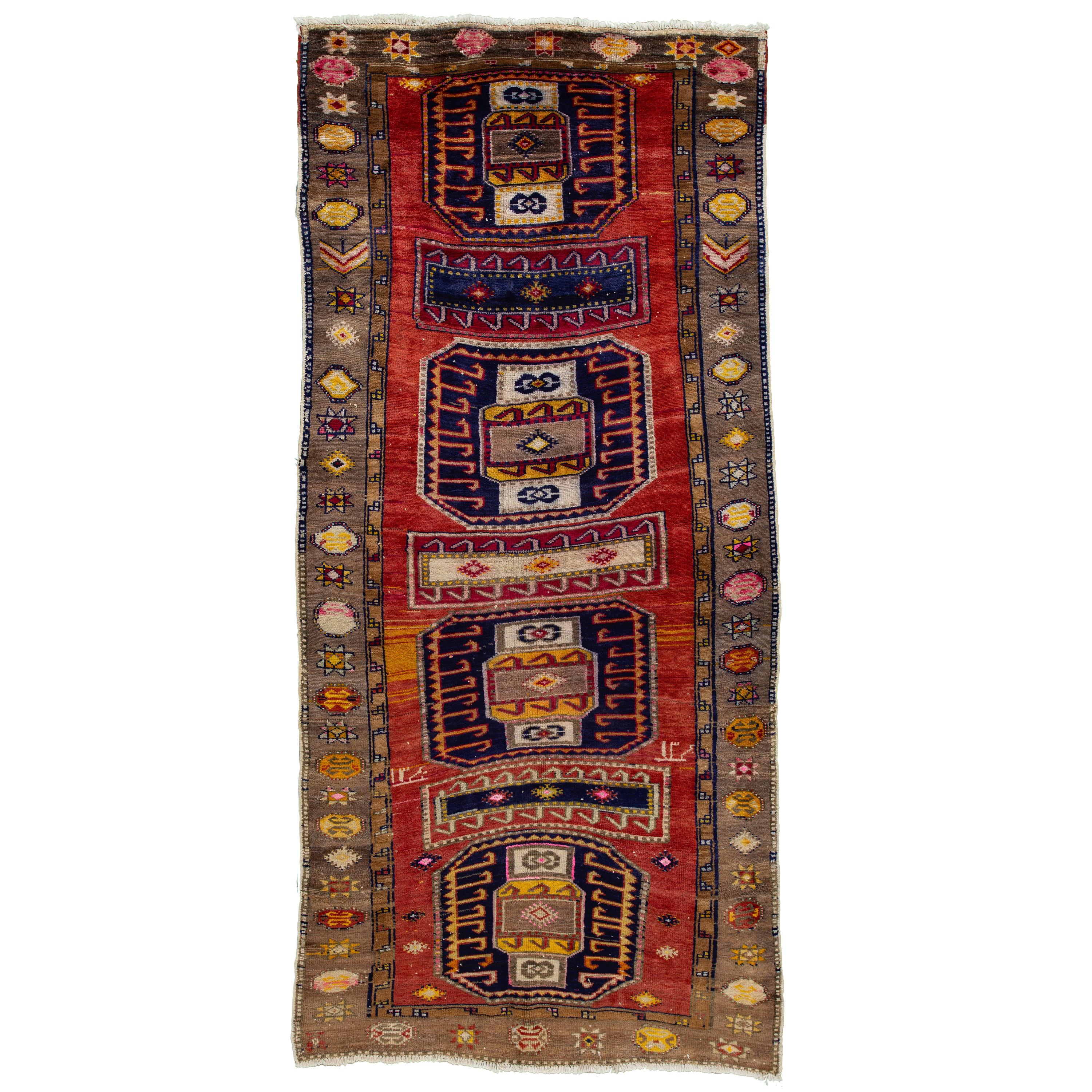 Early 20th Century Vintage Northwest Persian Runner Rug  For Sale
