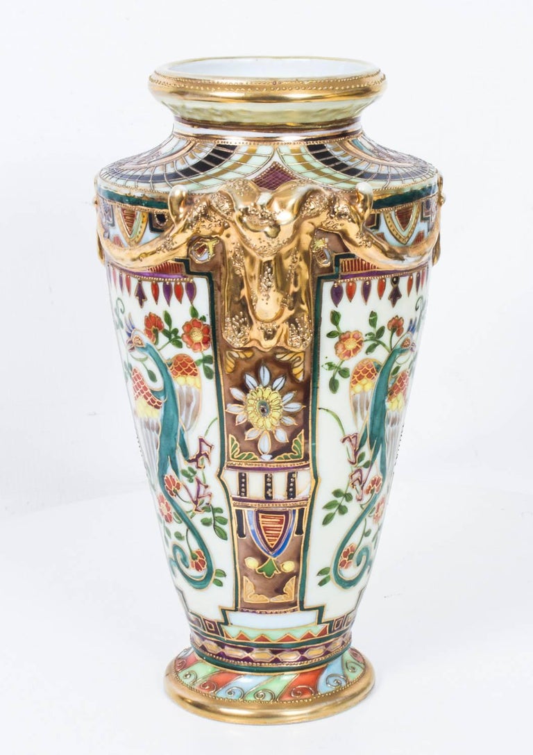 Early 20th Century Vintage Pair of Noritake HandPainted Porcelain