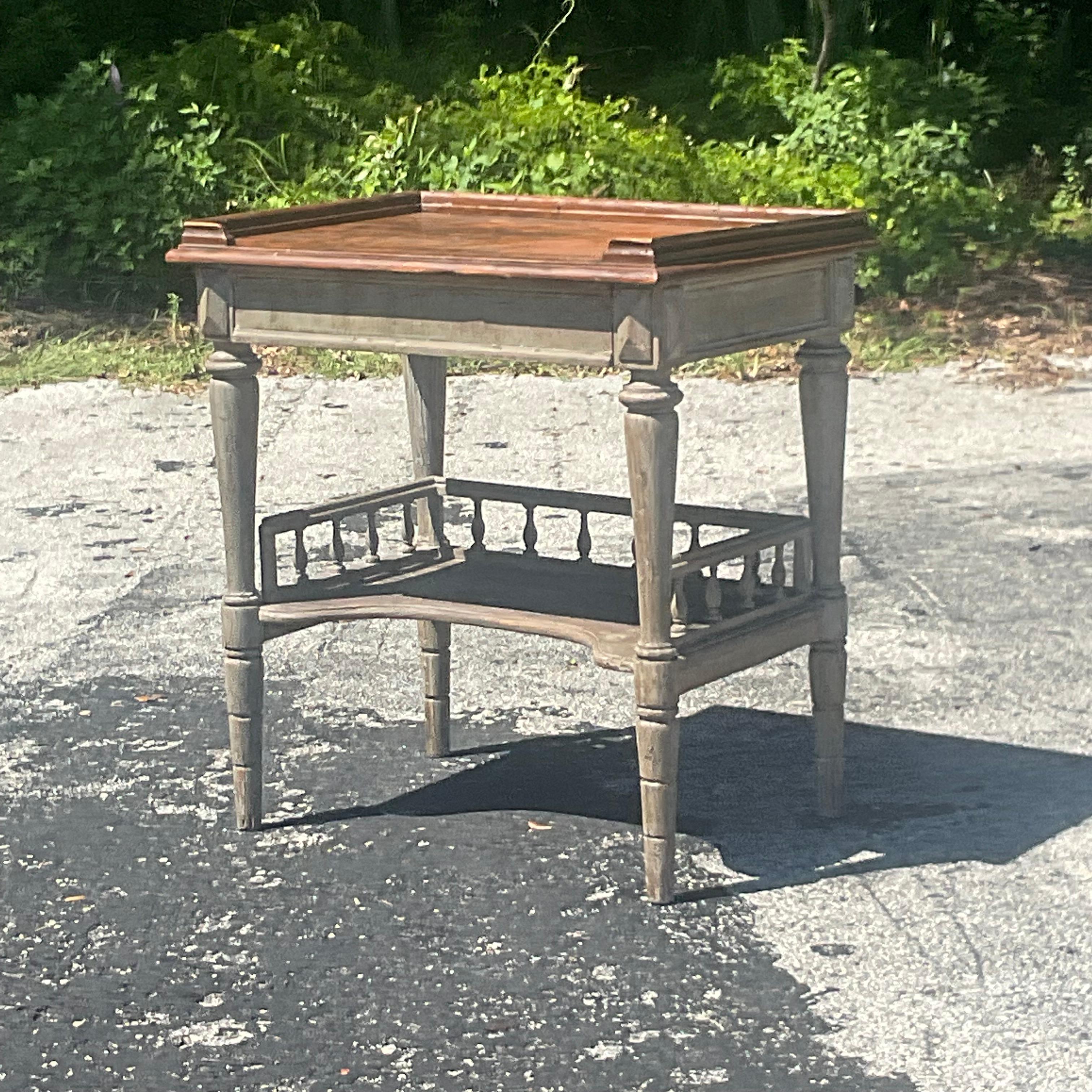 Early 20th Century Vintage Patinated Primitive Dry Bar For Sale 2