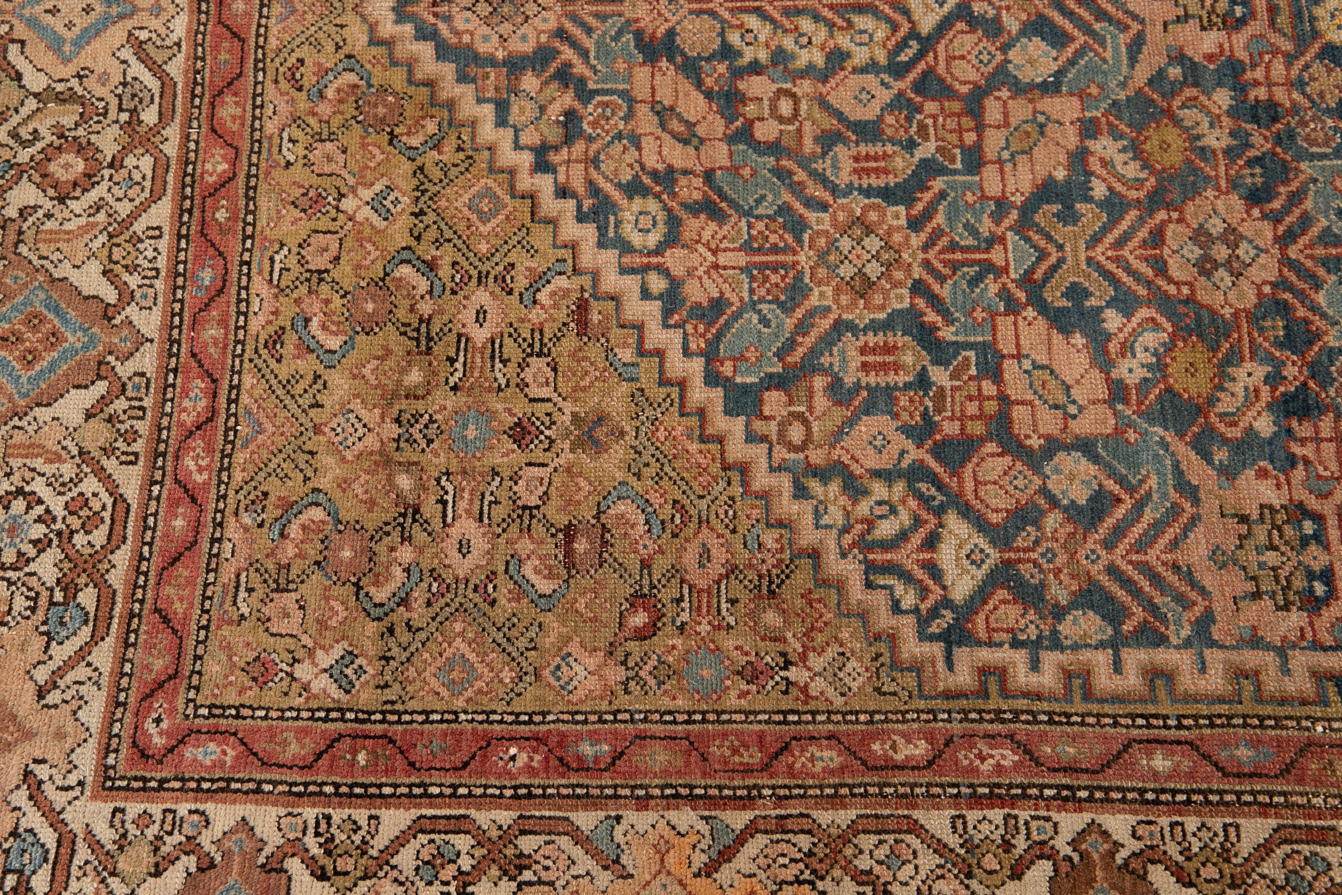 Early 20th Century Vintage Persian Malayer Runner Rug  For Sale 5
