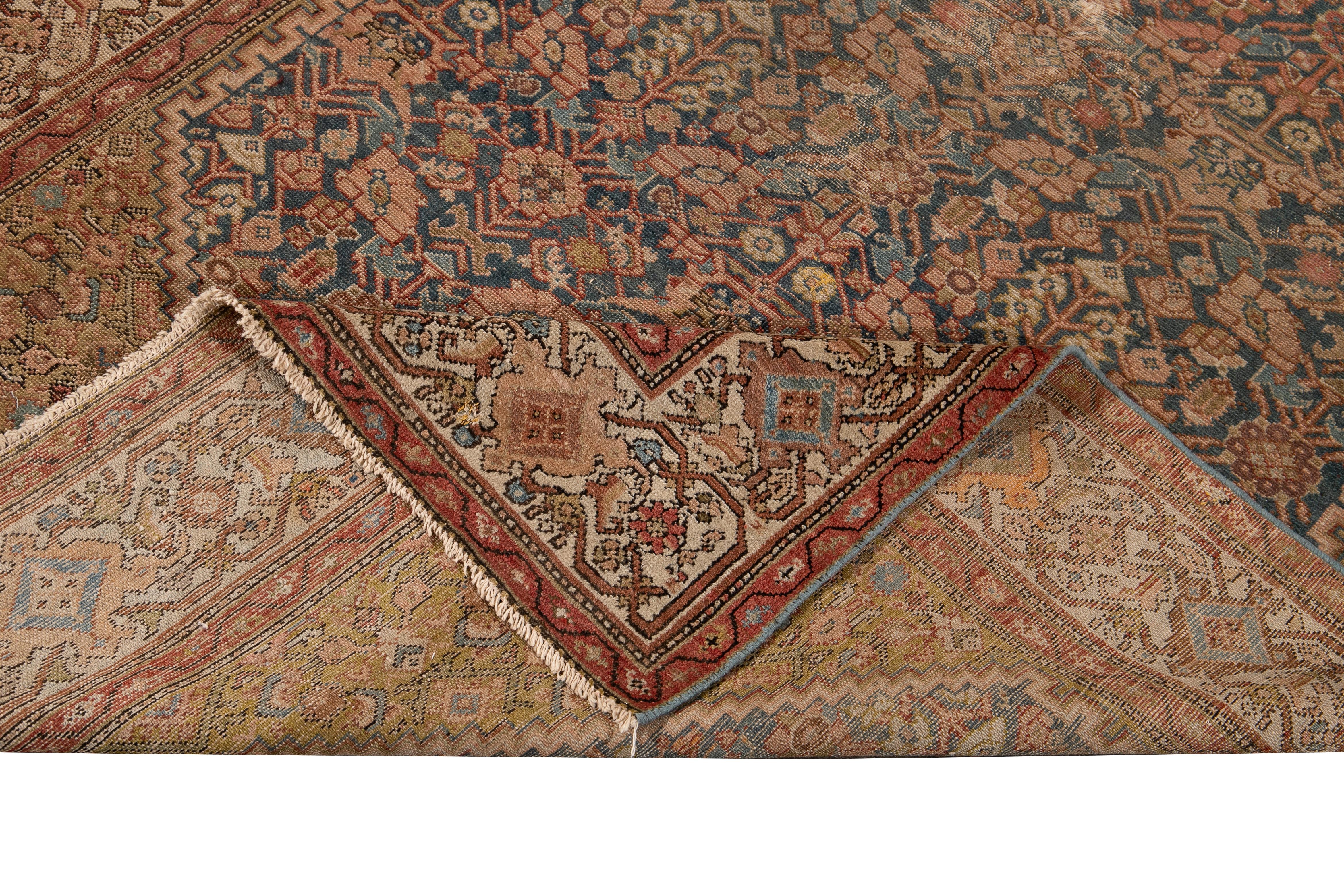 Early 20th Century Vintage Persian Malayer Runner Rug  For Sale 2