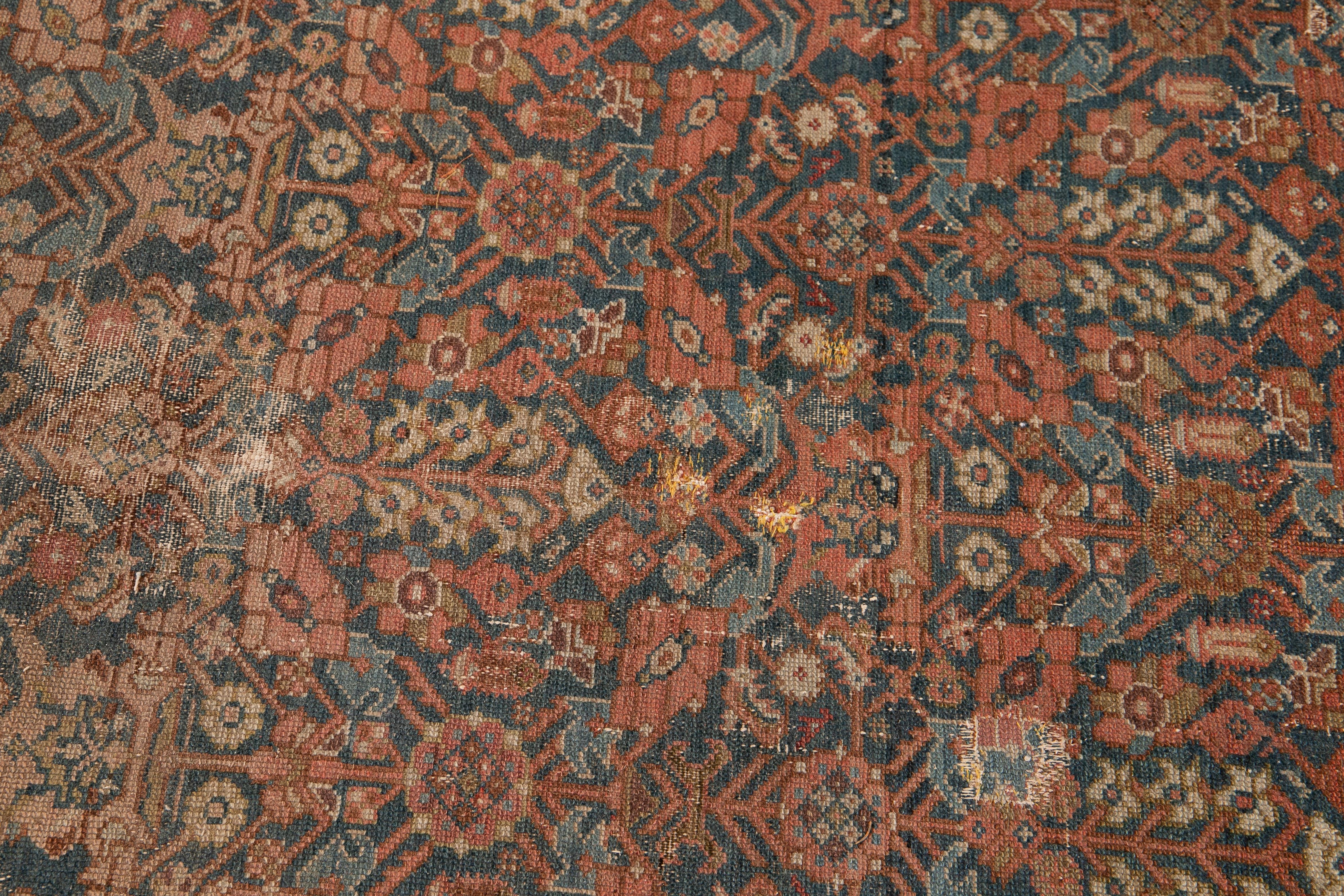 Early 20th Century Vintage Persian Malayer Runner Rug  For Sale 3