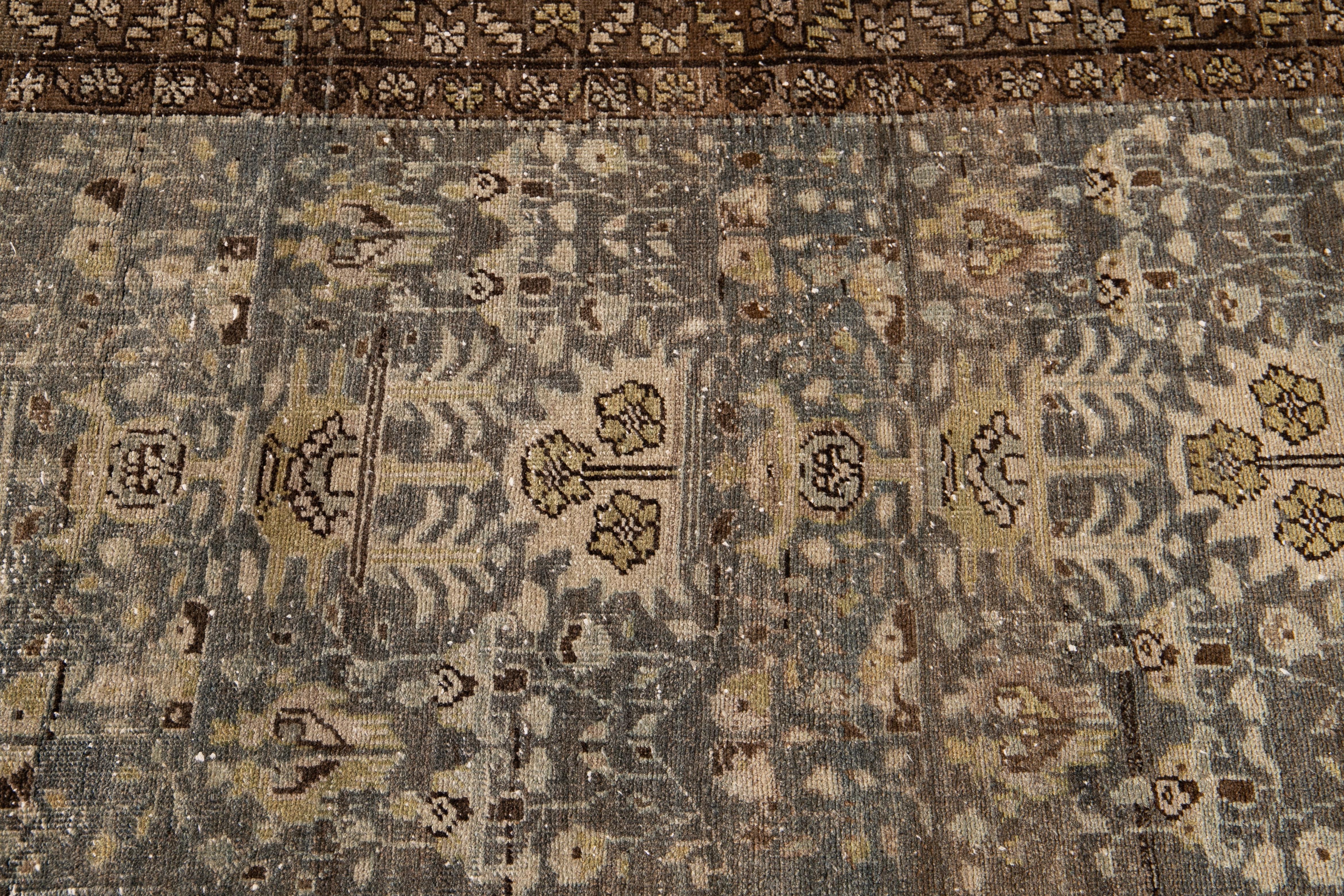 Early 20th Century Vintage Persian Malayer Runner Rug 4