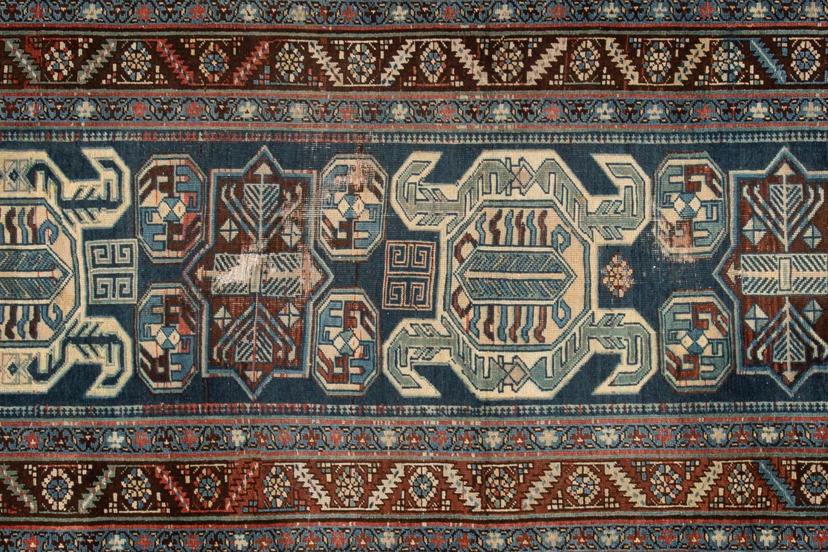 Hand-Knotted Early 20th Century Vintage Persian Wool Runner Rug For Sale
