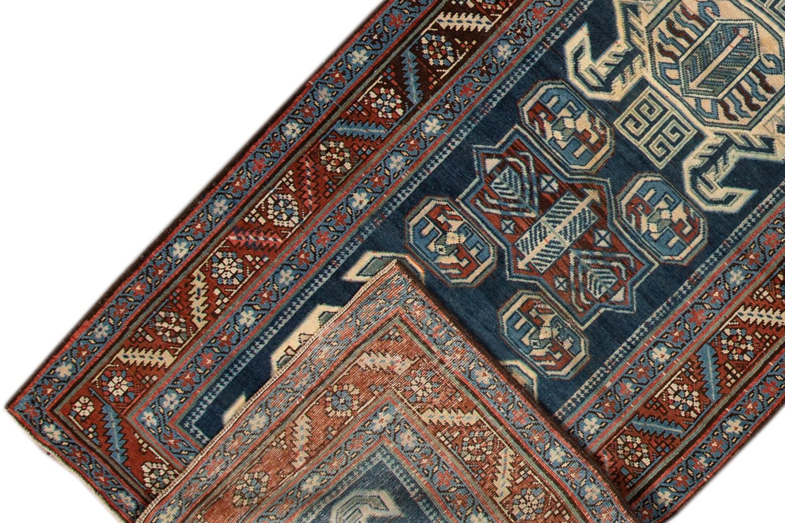 Early 20th Century Vintage Persian Wool Runner Rug For Sale 1
