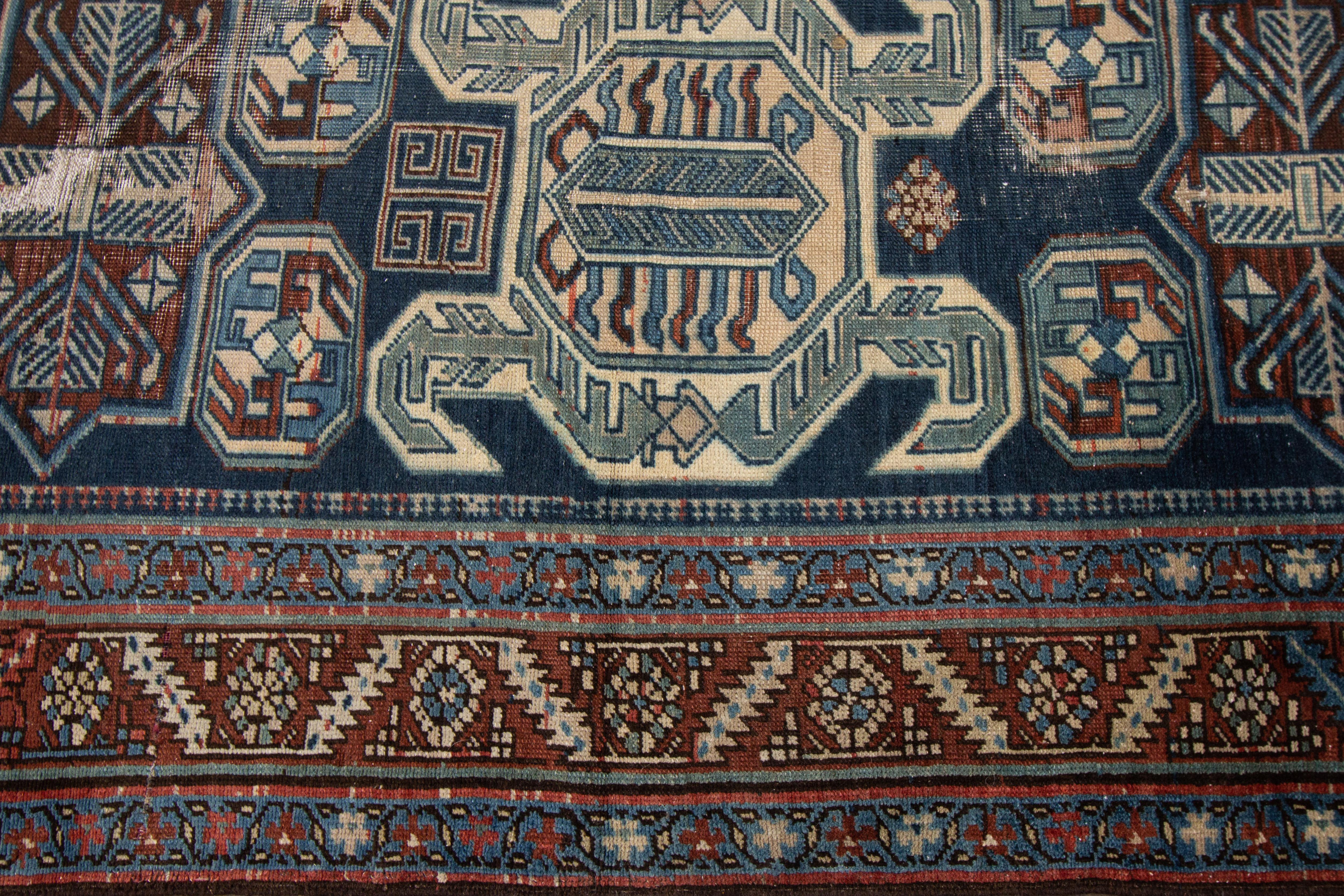Early 20th Century Vintage Persian Wool Runner Rug For Sale 5