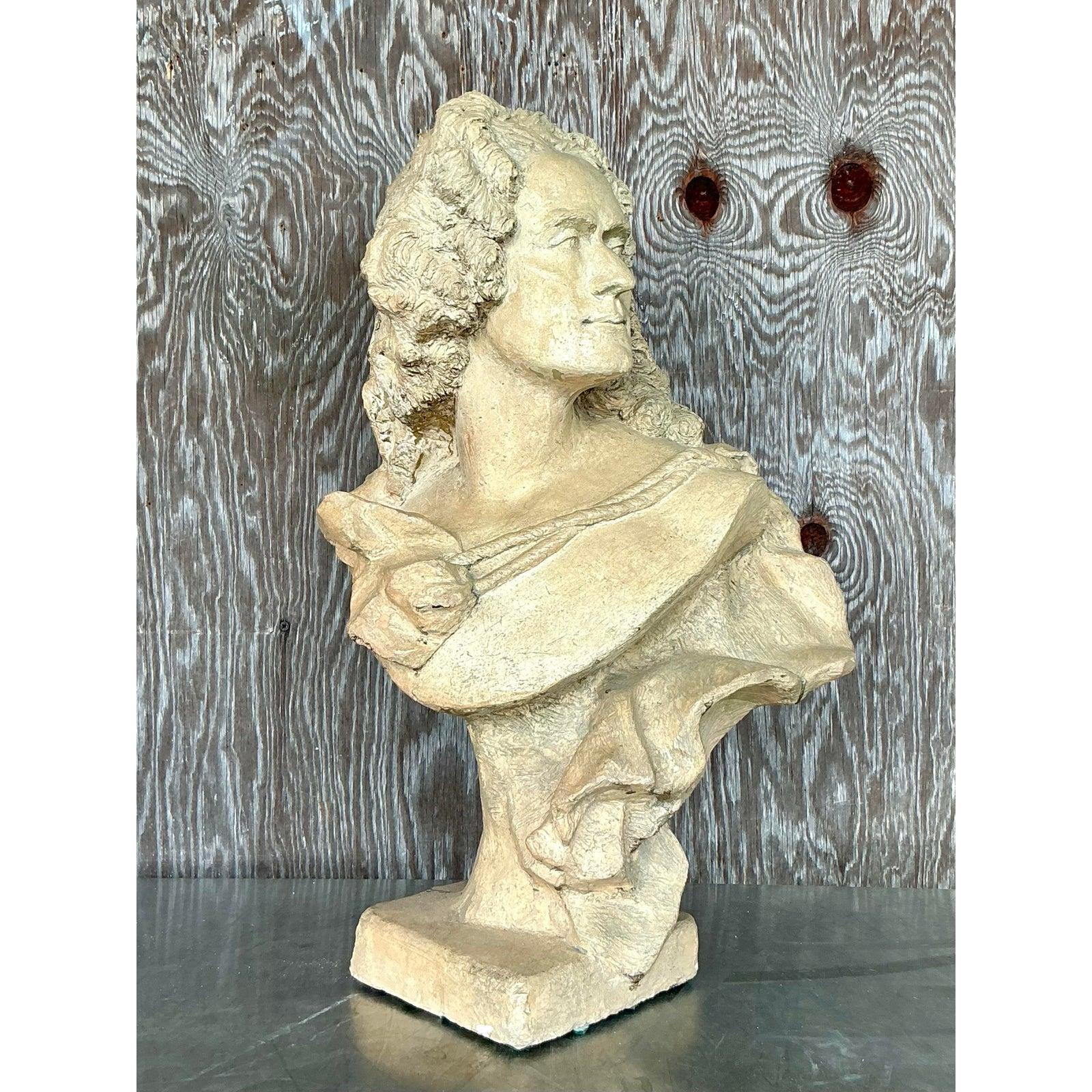 Francese Busto in gesso Regency dei primi del Novecento in vendita