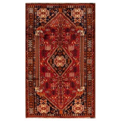 Early 20th Century Antique Shiraz Wool Rug