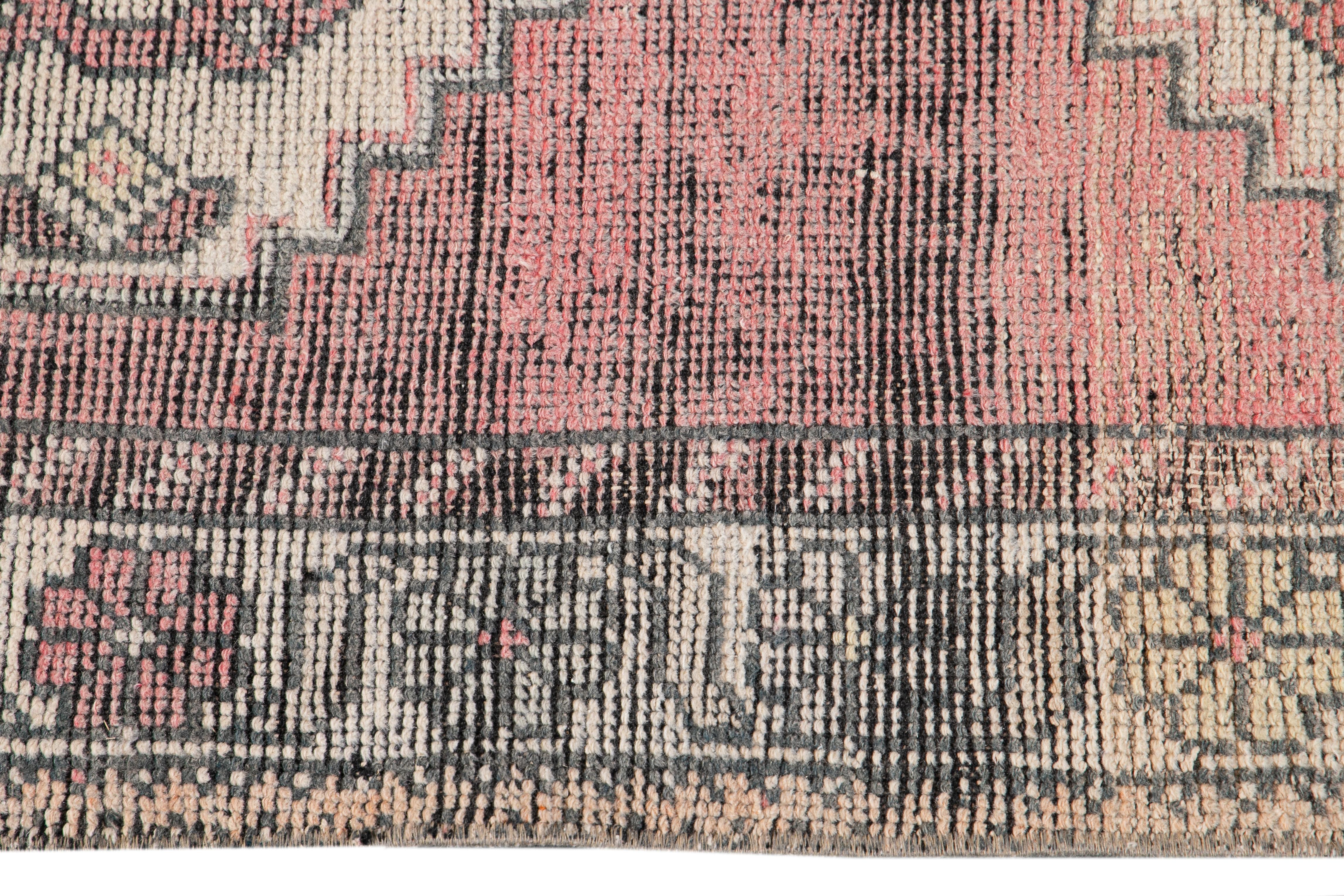 Early 20th Century Vintage Turkish Wool Runner Rug For Sale 6