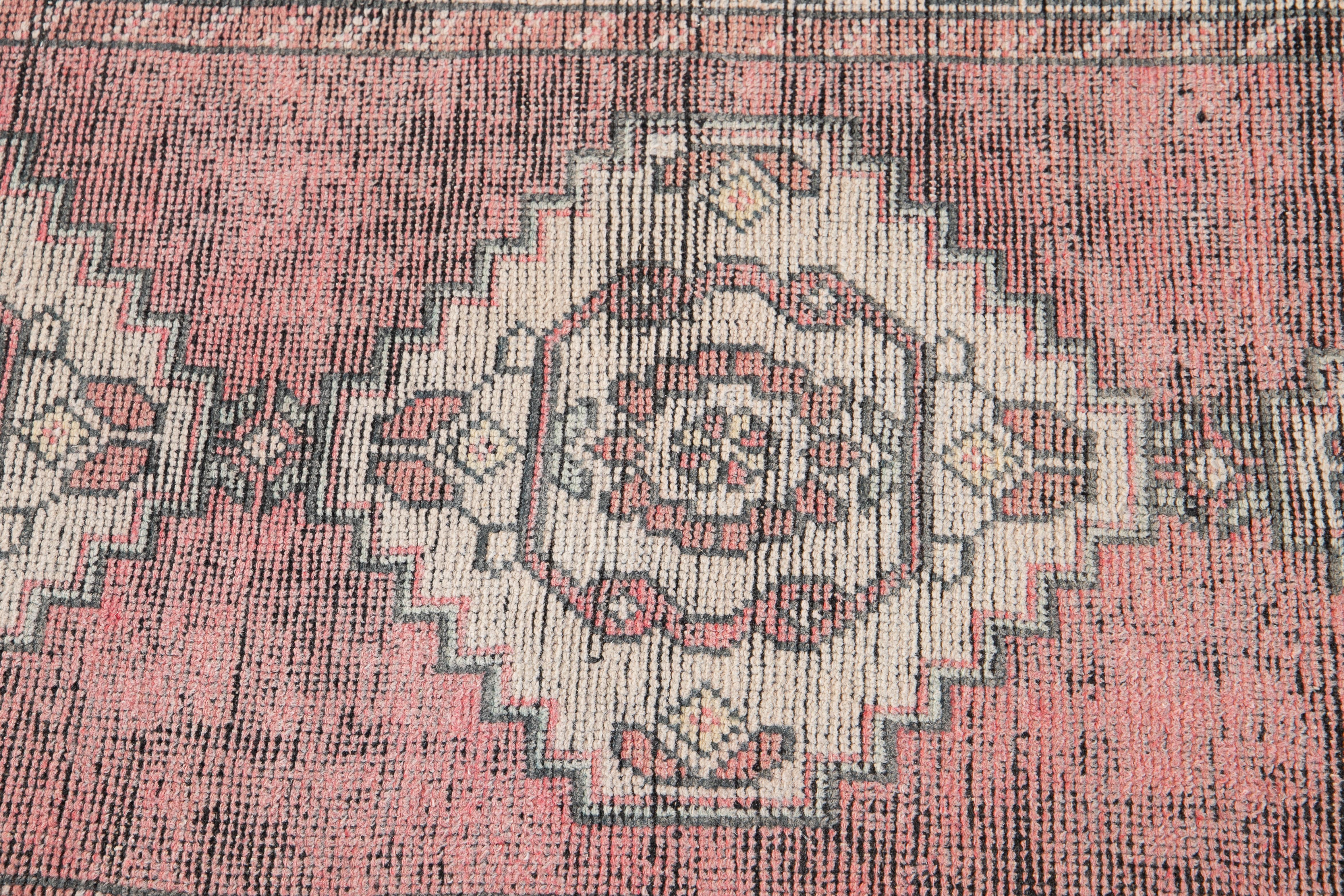 Early 20th Century Vintage Turkish Wool Runner Rug For Sale 1