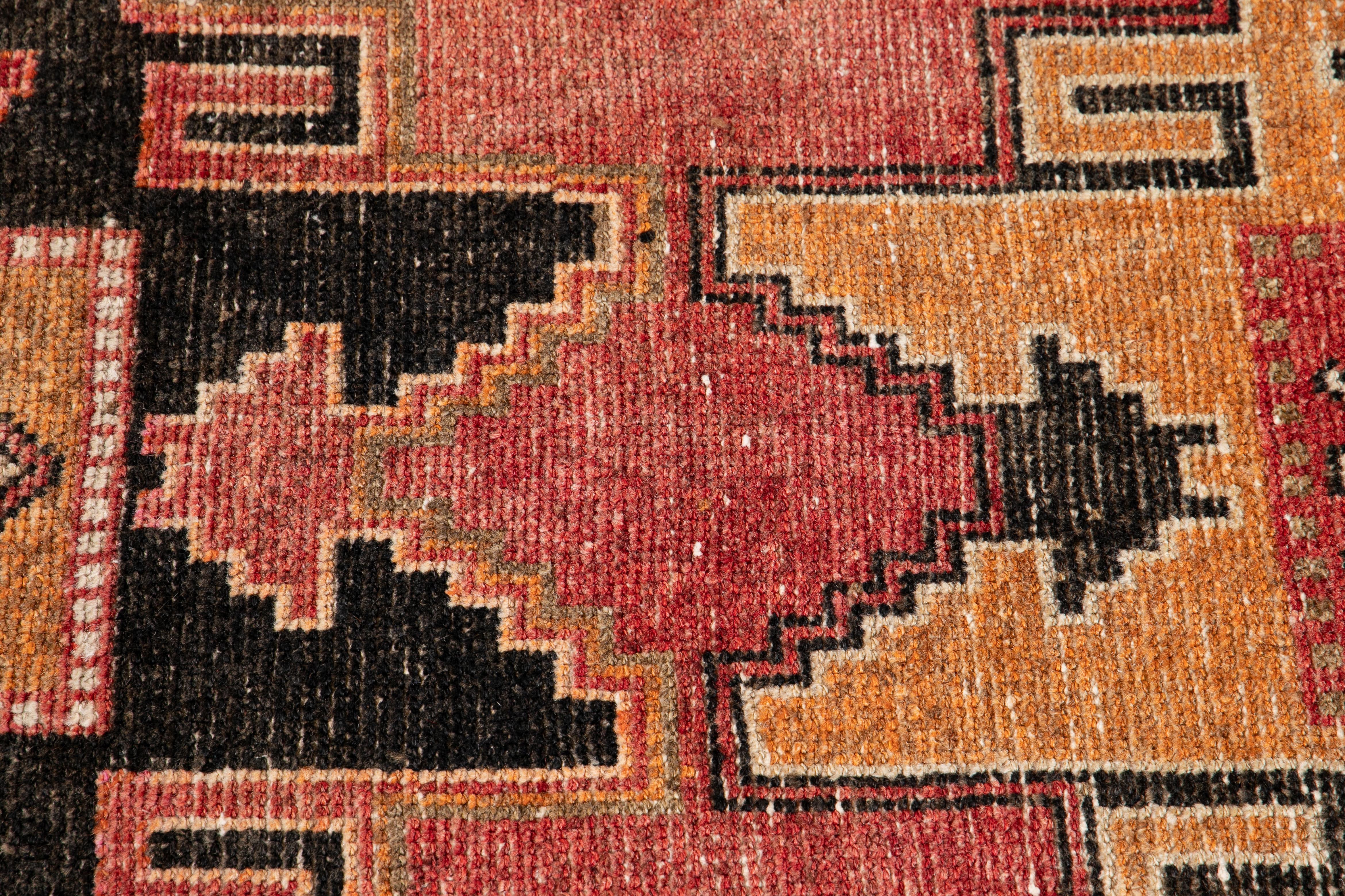 Early 20th Century Vintage Turkish Wool Runner Rug For Sale 3