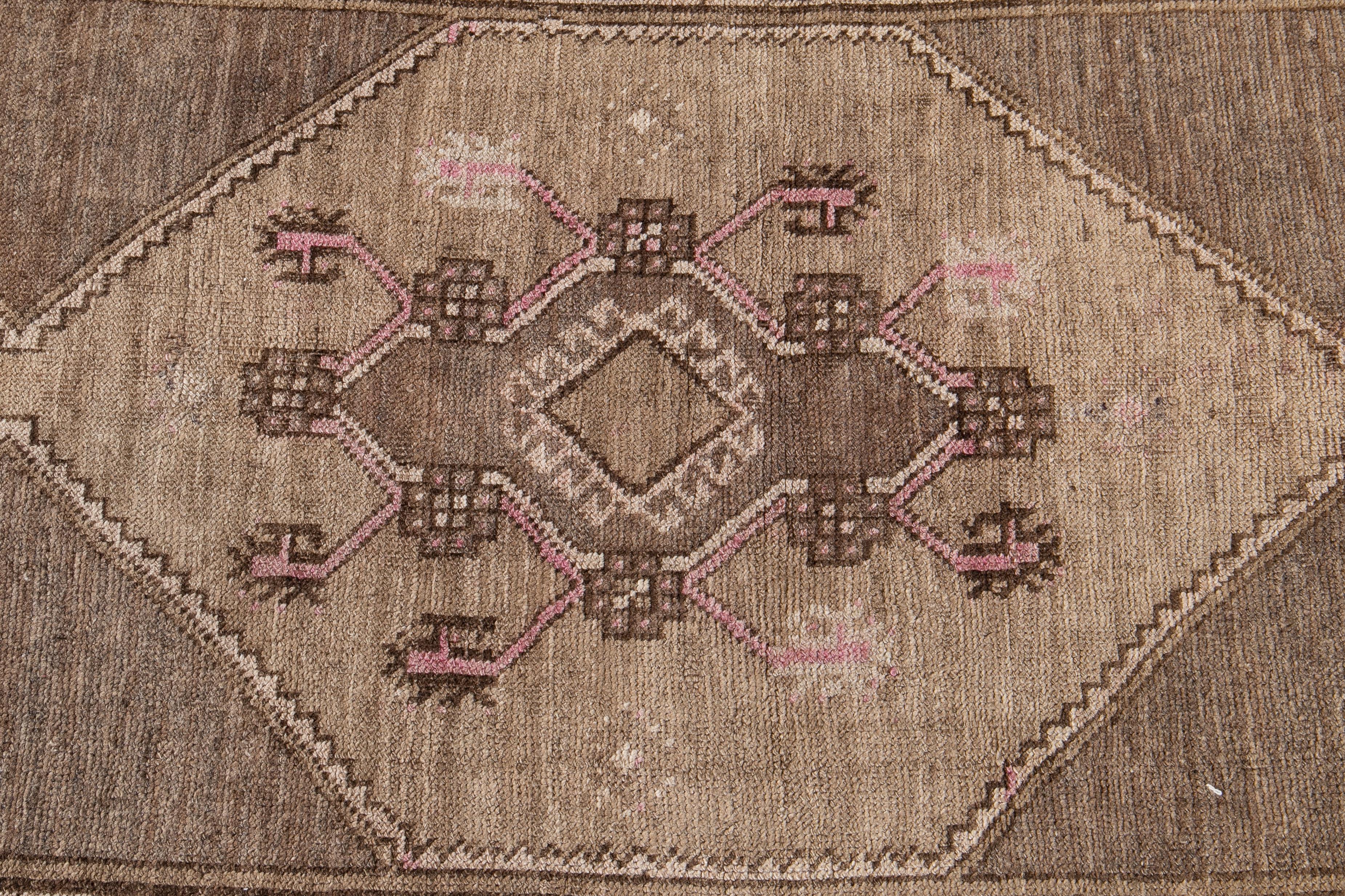 Early 20th Century Vintage Turkish Wool Runner Rug For Sale 3
