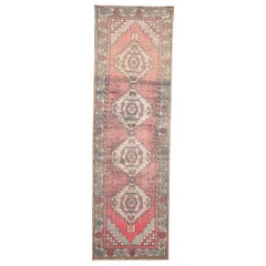 Early 20th Century Antique Turkish Wool Runner Rug